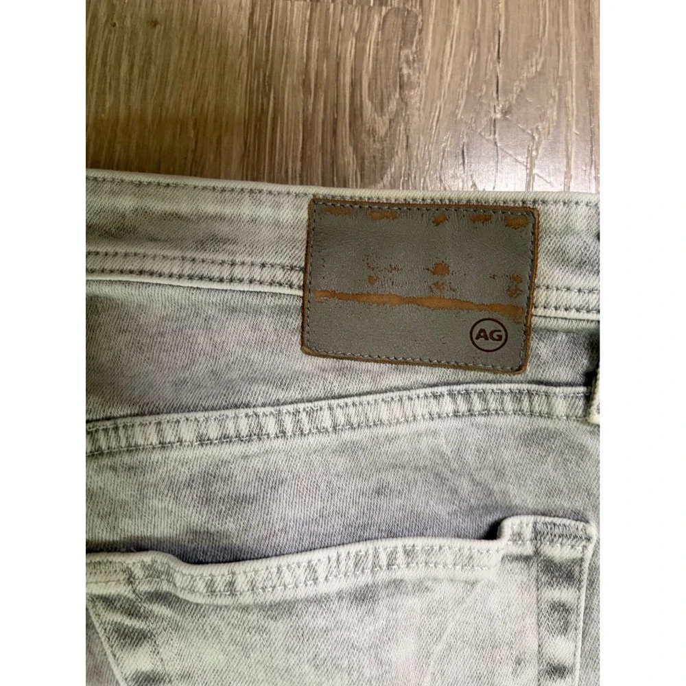 AG Adriano Goldschmied Jeans Tellis Modern Slim Leg Gray Acid Wash 33x34 (32x32)
